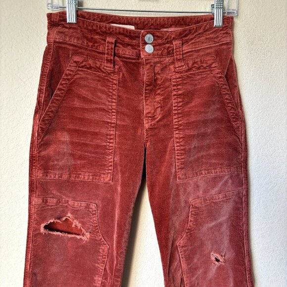Anthropologie Pilcro The Wanderer Corduroy Distressed Pants - Picture 2 of 13